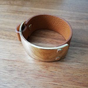 Gold and Brown Bracelet